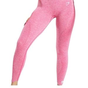 Gymshark Pants Vital Rise Coral Leggings Size XS